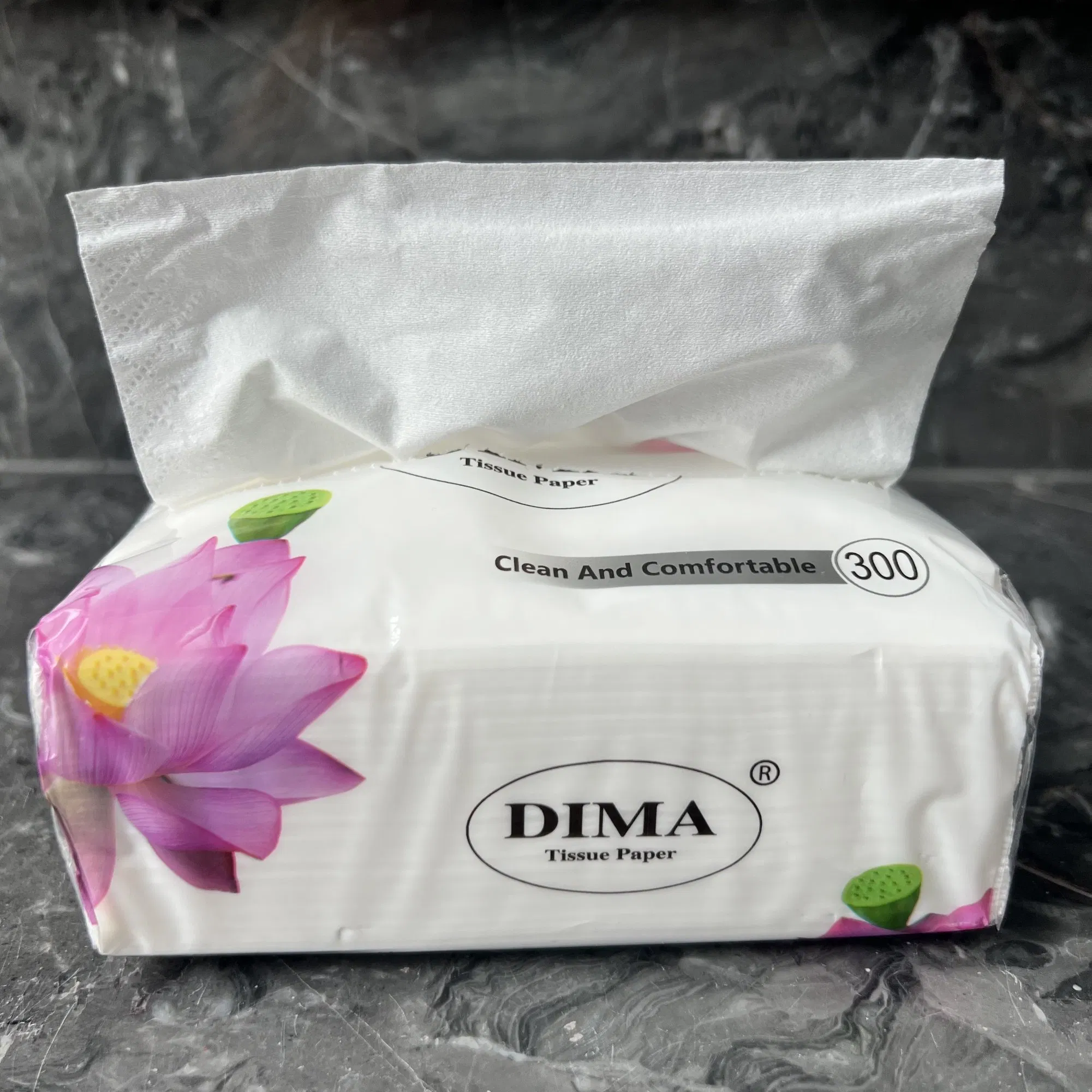 Custom Logo Wholesale Eco Friendly Virgin Wood Pulp Bamboo Facial Tissue Paper