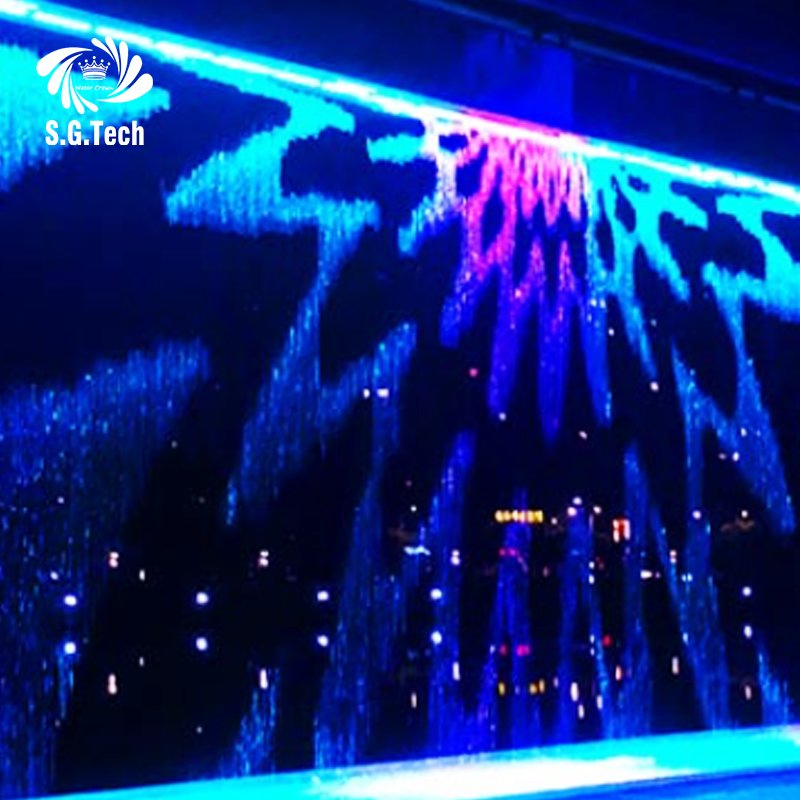 Water Crown High-End Stainless Steel Water Curtain Design