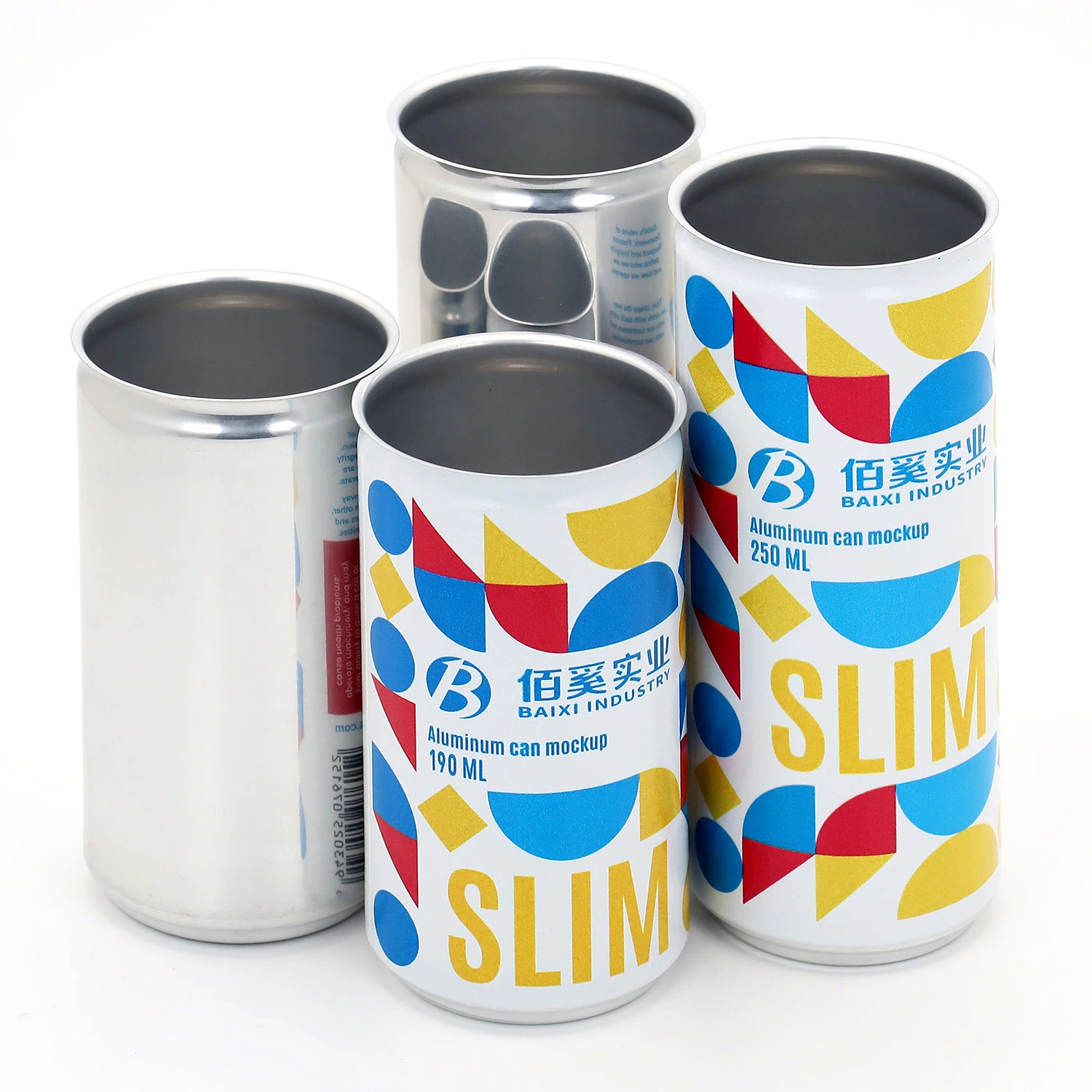 Customization Standard Stubby Sleek Slim Model Aluminum Beverage Cans Soda Cans Beer Cans Coffee Cans with Sot Rpt Easy Open End