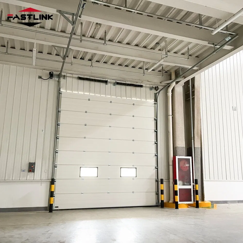 Fastlink Premium Energy Saving Industrial PU High Efficiency Automatic Sliding Alloy Insulation Sectional Doors