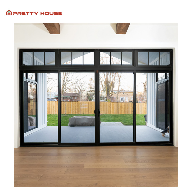 Advanced Custom Energy Efficiency Aluminum Sliding Door Tempered Double Glazing Doors