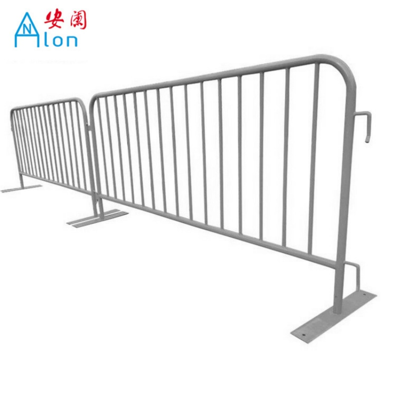 Powder Coated Galvanized Temporary Crowd Control Barrier with French Style for Pedestrian Safety Event Security and Bike Rack Use in Urban Public Spaces