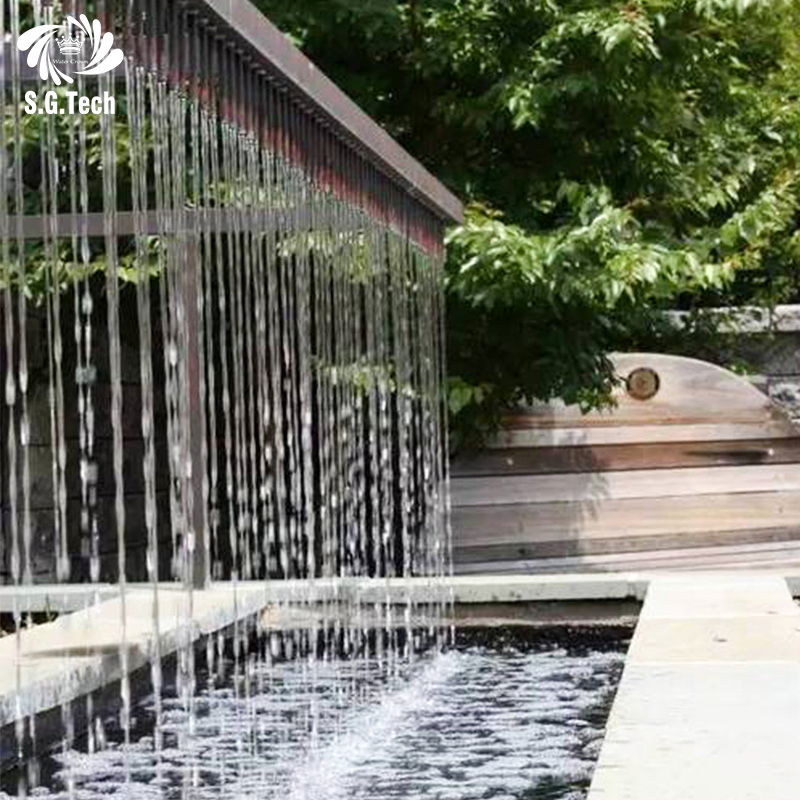 Water Crown New Design for Indoor and Outdoor Stainless Steel Rain Curtains