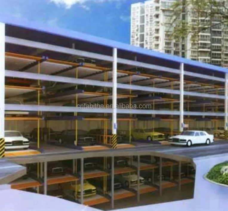 Multi Level -5 -4 -3 -2 -1 2 3 4 5 6 CE Tabitha Sliding Lifting Platform Automatic Pit Under Ground Car Puzzle Parking System