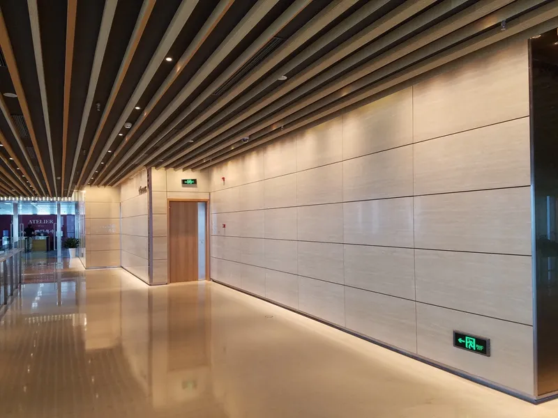 Elegant Stone Panel Application