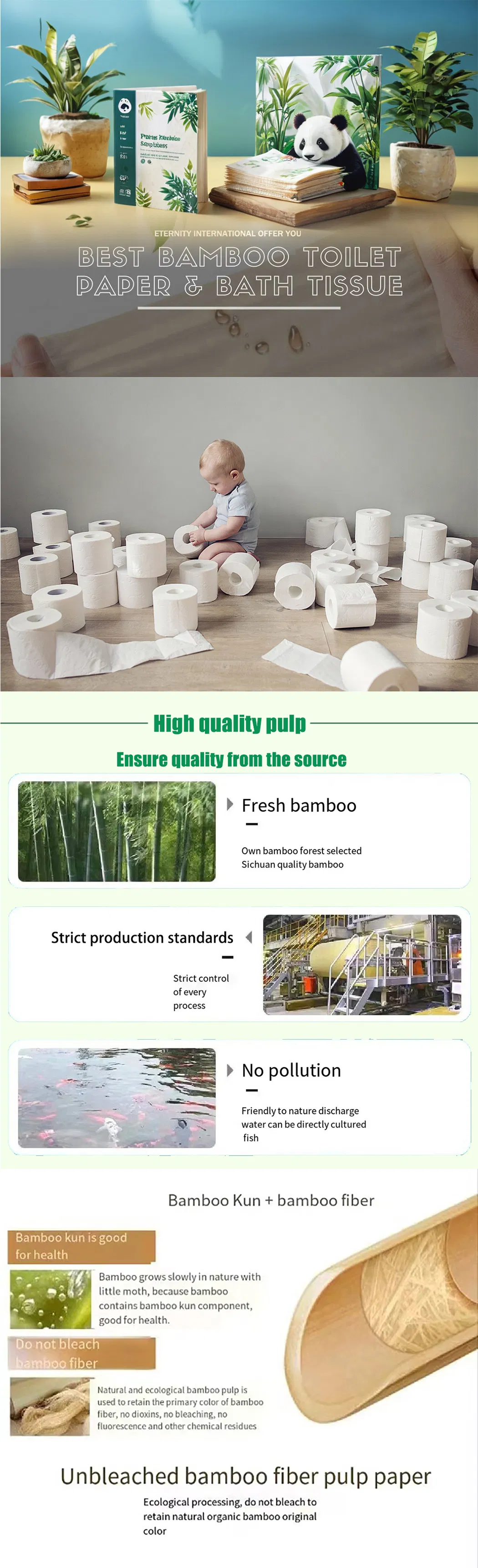 Eco-Friendly Bamboo Tissue