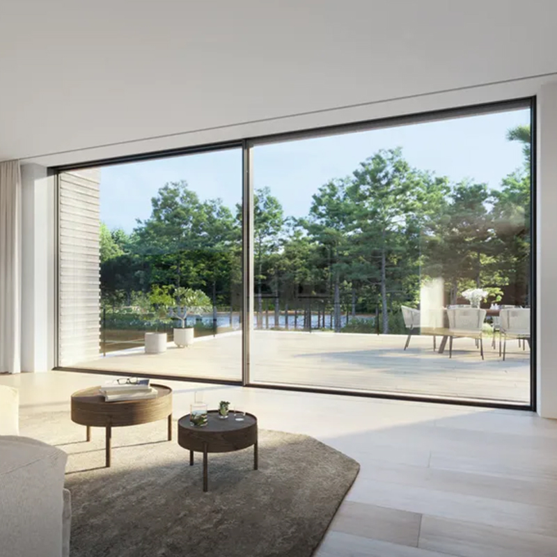 High Efficiency Aluminum Sliding Door Patio Garden and Balcony Energy Saving Thermal Break Design Door Sliding Door