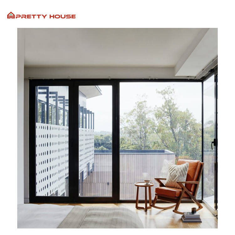 Advanced Custom Energy Efficiency Aluminum Sliding Door Tempered Double Glazing Doors
