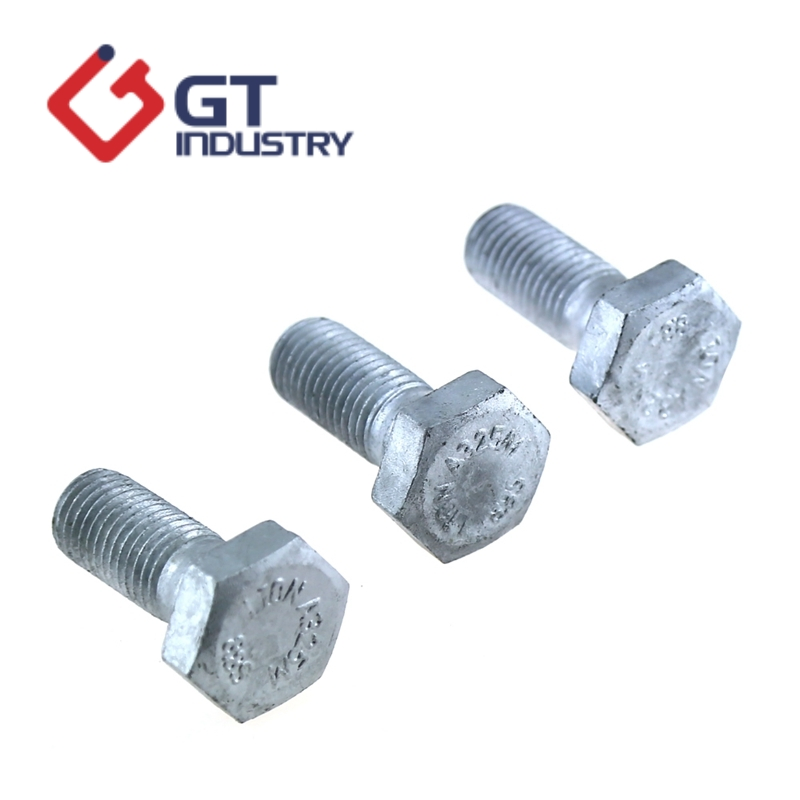 ASTM A325m Heavy Hex Bolt 8.8 Grade Hot DIP Galvanized M12 M16 M18 Weather Resistant Carbon Steel Hex Bolts for Heavy Duty Structural Connections