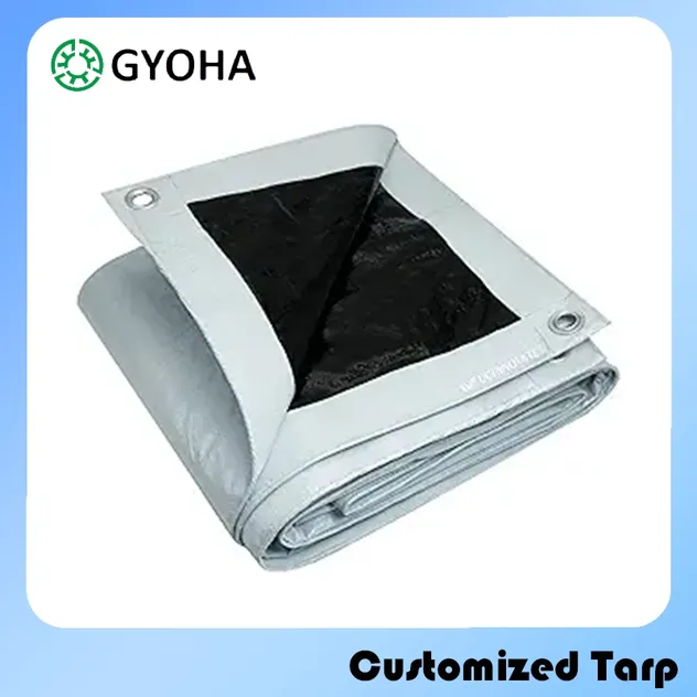 Silver Black Tarp