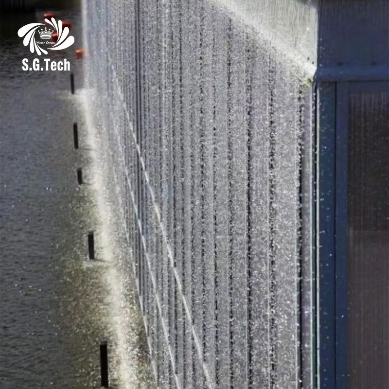 Water Crown Illuminated Rain Waterfall Design