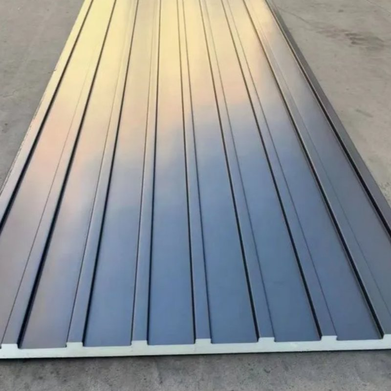 Aluminum Corrugated Roof Sandwich Board Exterior Great Wall Profile Aluminum Thermal Insulation PU Wall Panel Roofing Tile for Industrial Buildings