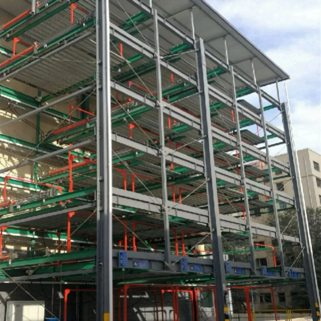 7 11levels Puzzle Parking System with Anti Slip Platforms for Rainy Area Parking Garages