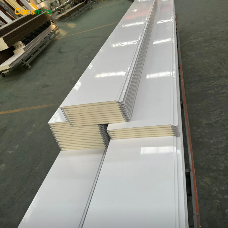 Prefab Construction Material Sound-Proof Composite Insulation Board EPS/PU Wall/Roof Sandwich Panels for Building