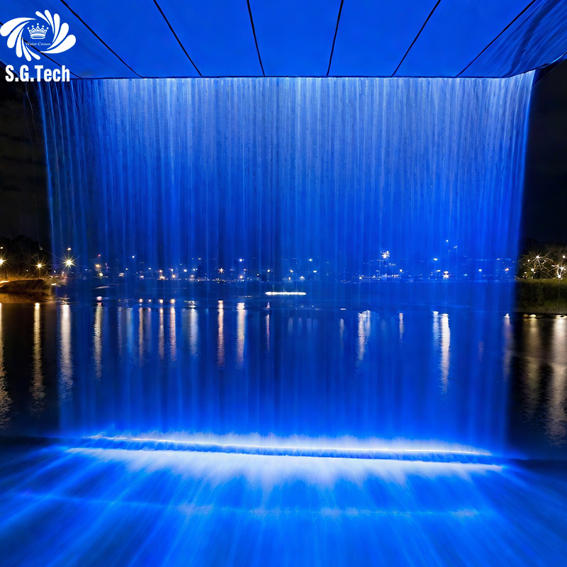 Water Crown Premium Custom Design for Park Landscape Rain Water Curtain