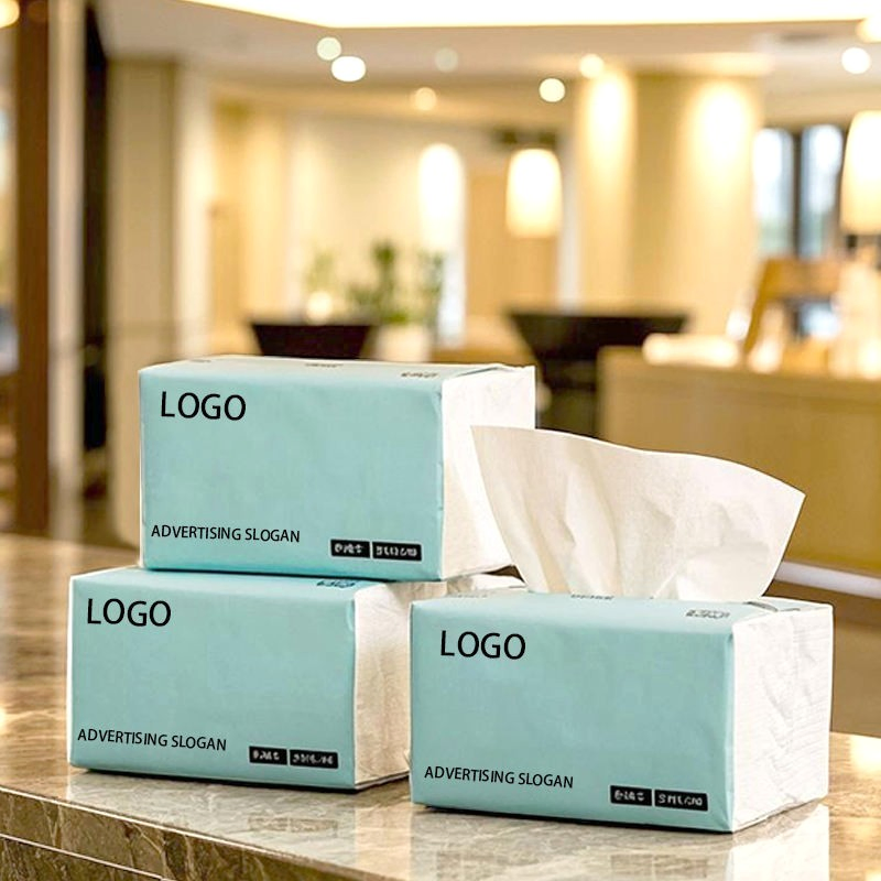 Custom Logo Wholesale Eco Friendly Virgin Wood Pulp Bamboo Facial Tissue Paper