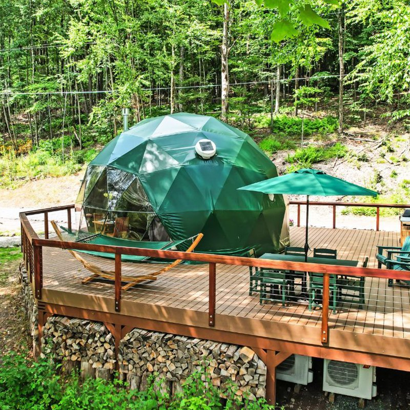 4 Season Transparent Gazebo Glamping Tent Geodesic Dome Kit