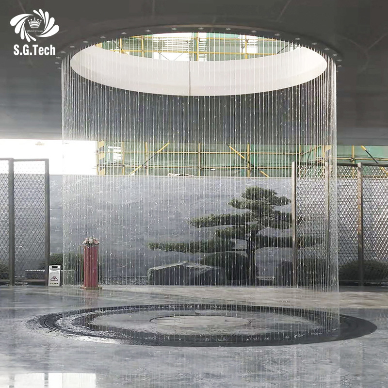Water Crown New Design for Indoor and Outdoor Stainless Steel Rain Curtains
