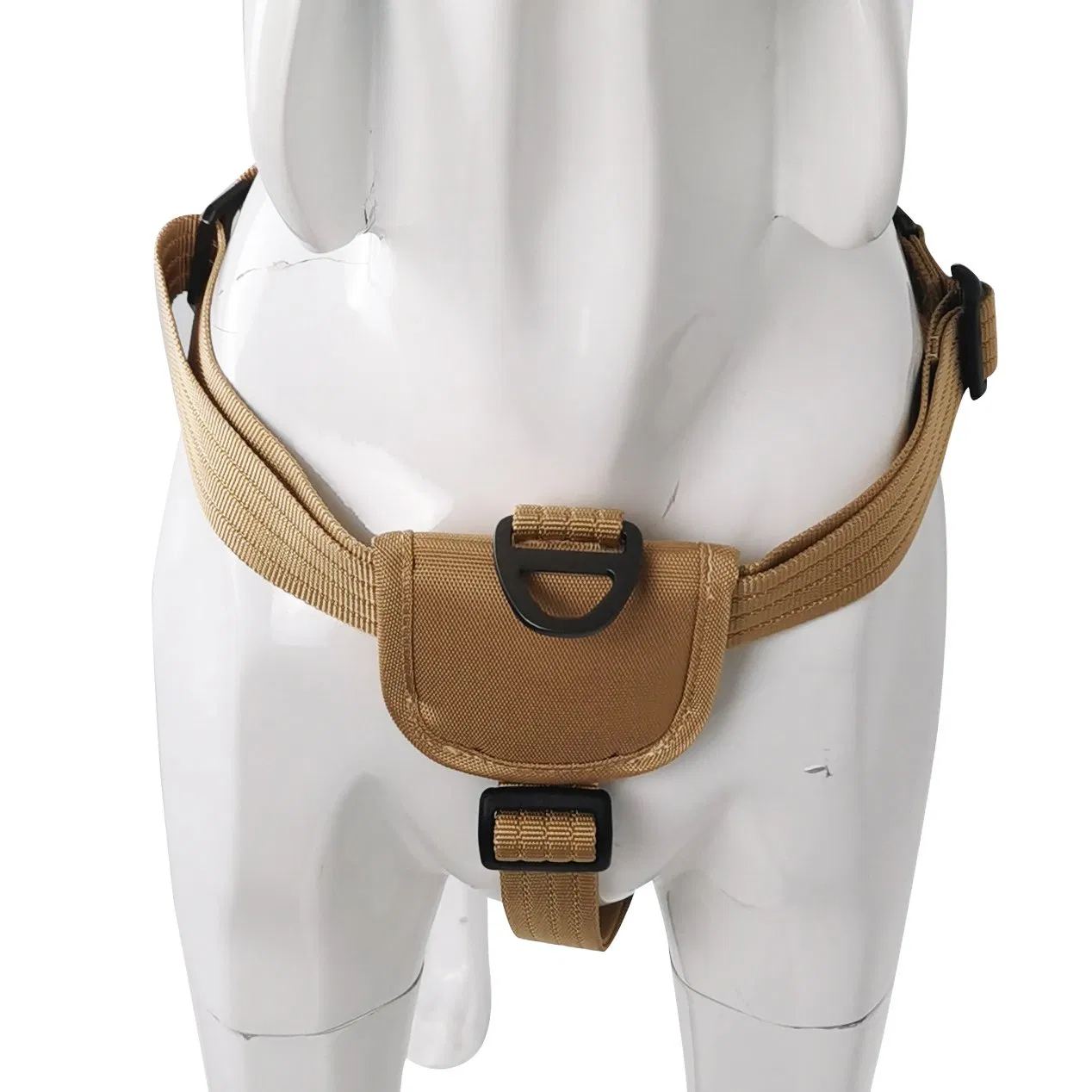 Outdoor Training Adjustable Brown No Pull Nylon Safety Dog Harness for Large Medium Dog Labrador Husky Shiba Inu