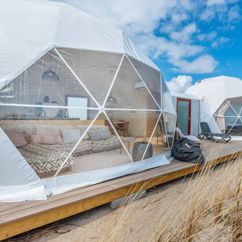 4 Season Transparent Gazebo Glamping Tent Geodesic Dome Kit