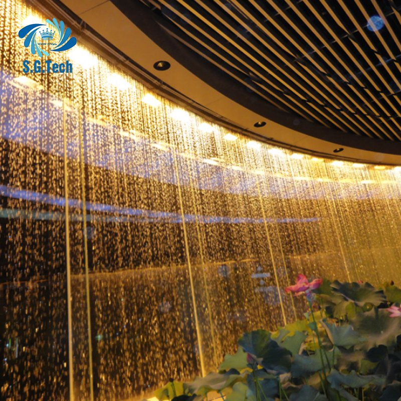 Water Crown Retractable Patterned Water Screen - Sleek Stainless Steel Design