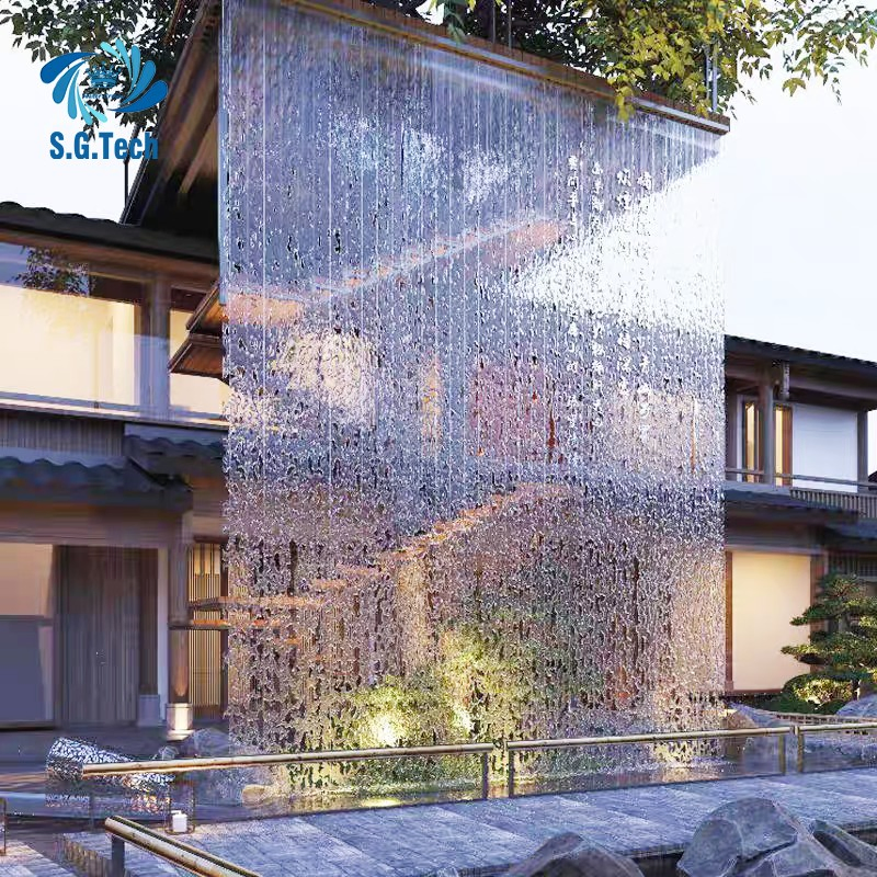 Water Crown Durable Design for Garden Stainless Steel Custom Water Curtain
