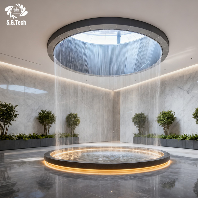 Water Crown Durable Design for Garden Stainless Steel Custom Water Curtain