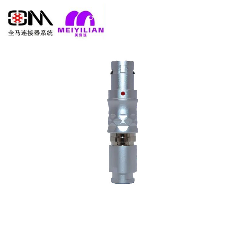 Qm B Serie Tgg Circular Push Pull Waterproof M12 RJ45 AC/DC Metal Aerial Electrical Connector