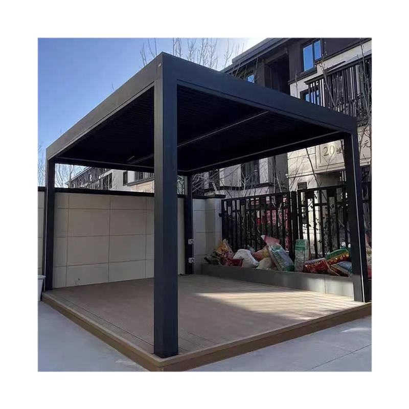 Pergo-Lux DIY Waterproof Bioclimatic Awning Cover Waterproof Louver Roof Louver Gazebo Outdoor Aluminium Pergola