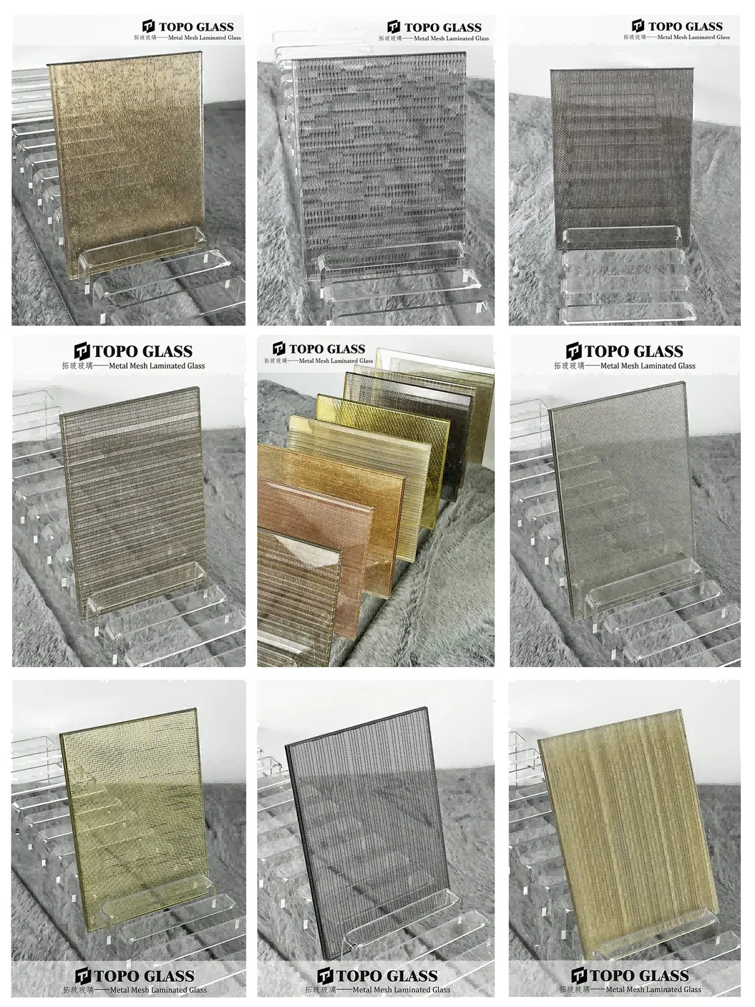 Metal Mesh Laminated Glass