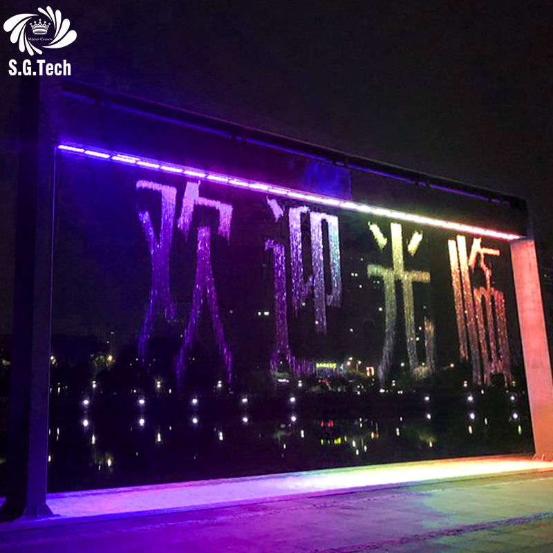 Water Crown Fashion Automatic Water Curtain Custom Stainless Steel Design