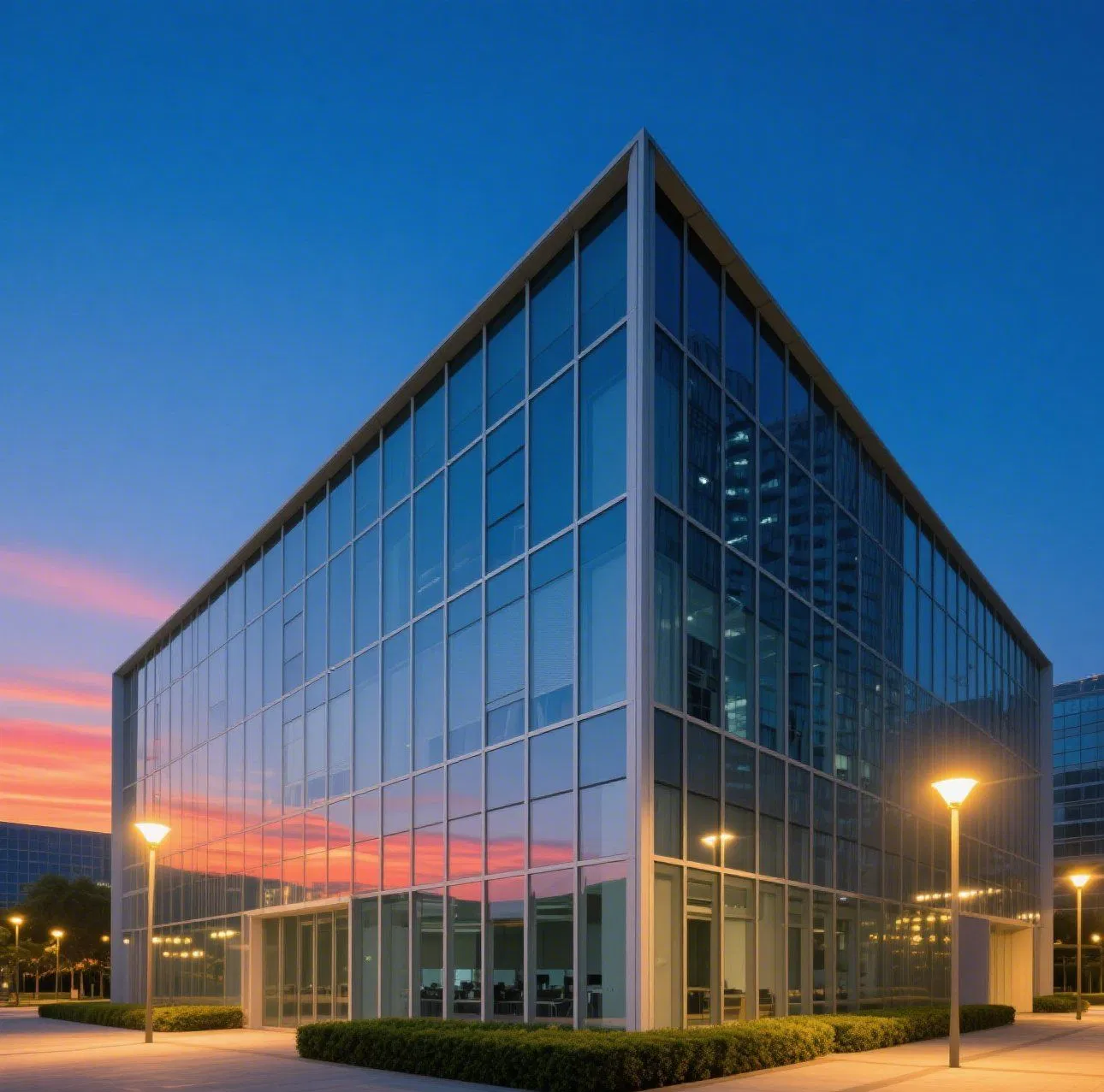 Advanced Waterproof and Soundproof Aluminum Glass Facade Panels