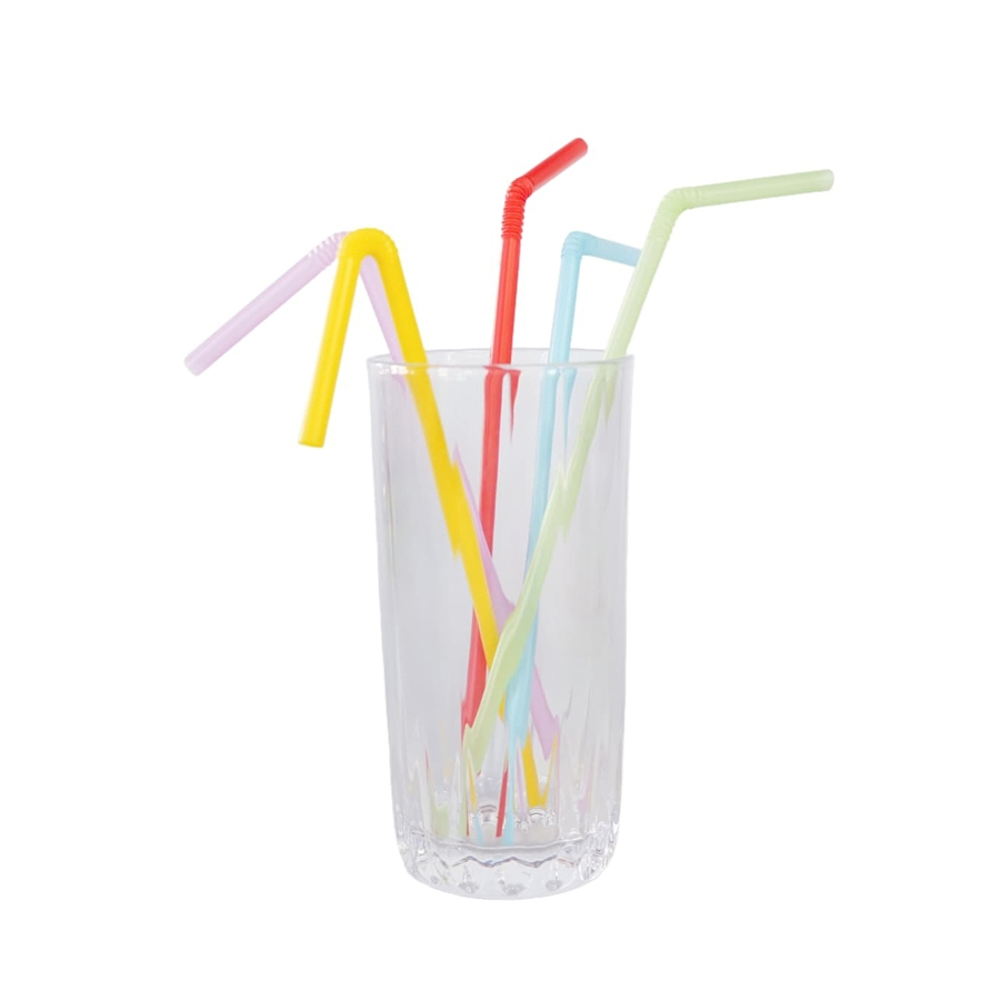 Wholesale Disposable Eco-Friendly Food Grade Polypropylene PP Colored Elbow Straws