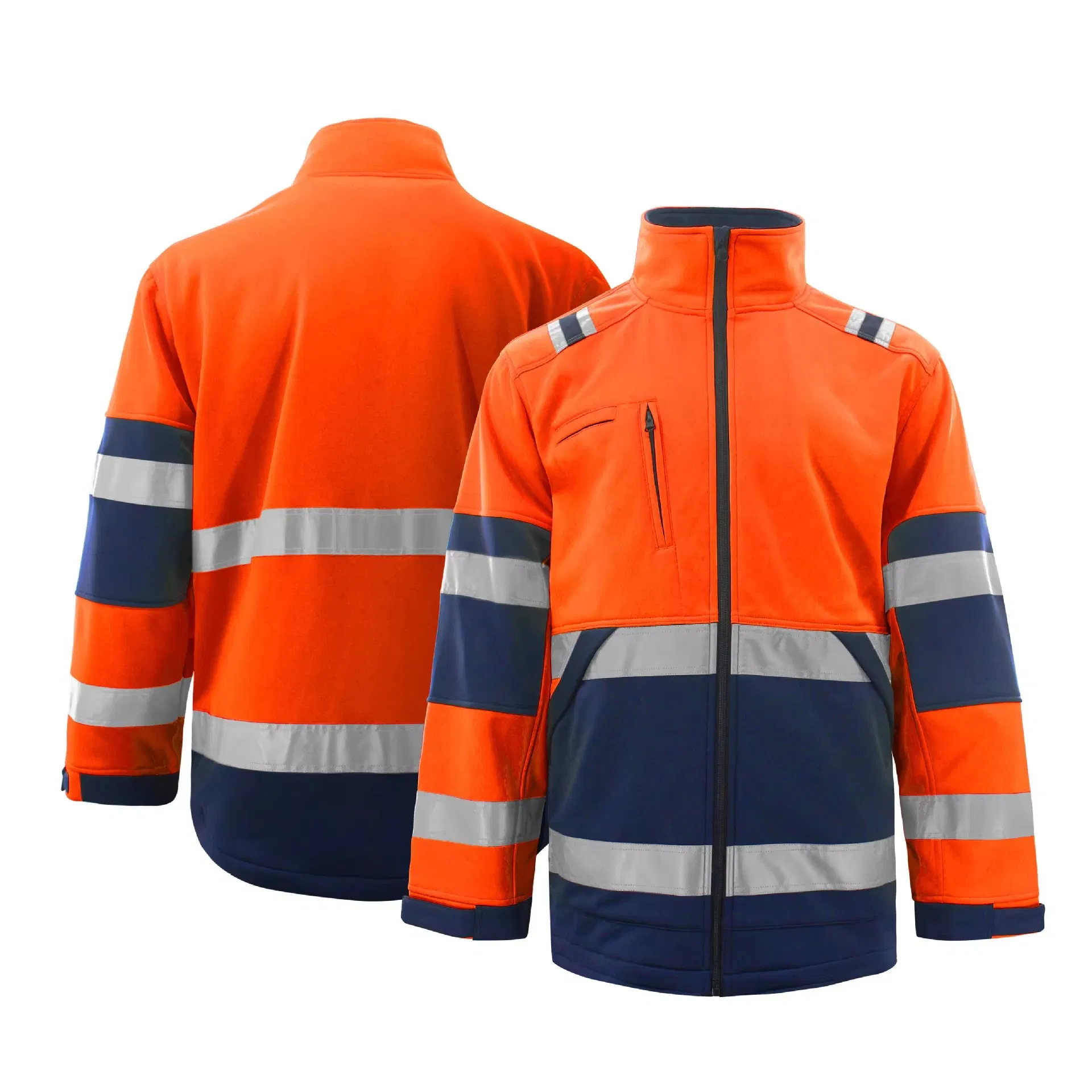 Customized Class 2 High Visibility Workwear Reflective Safety Jacket