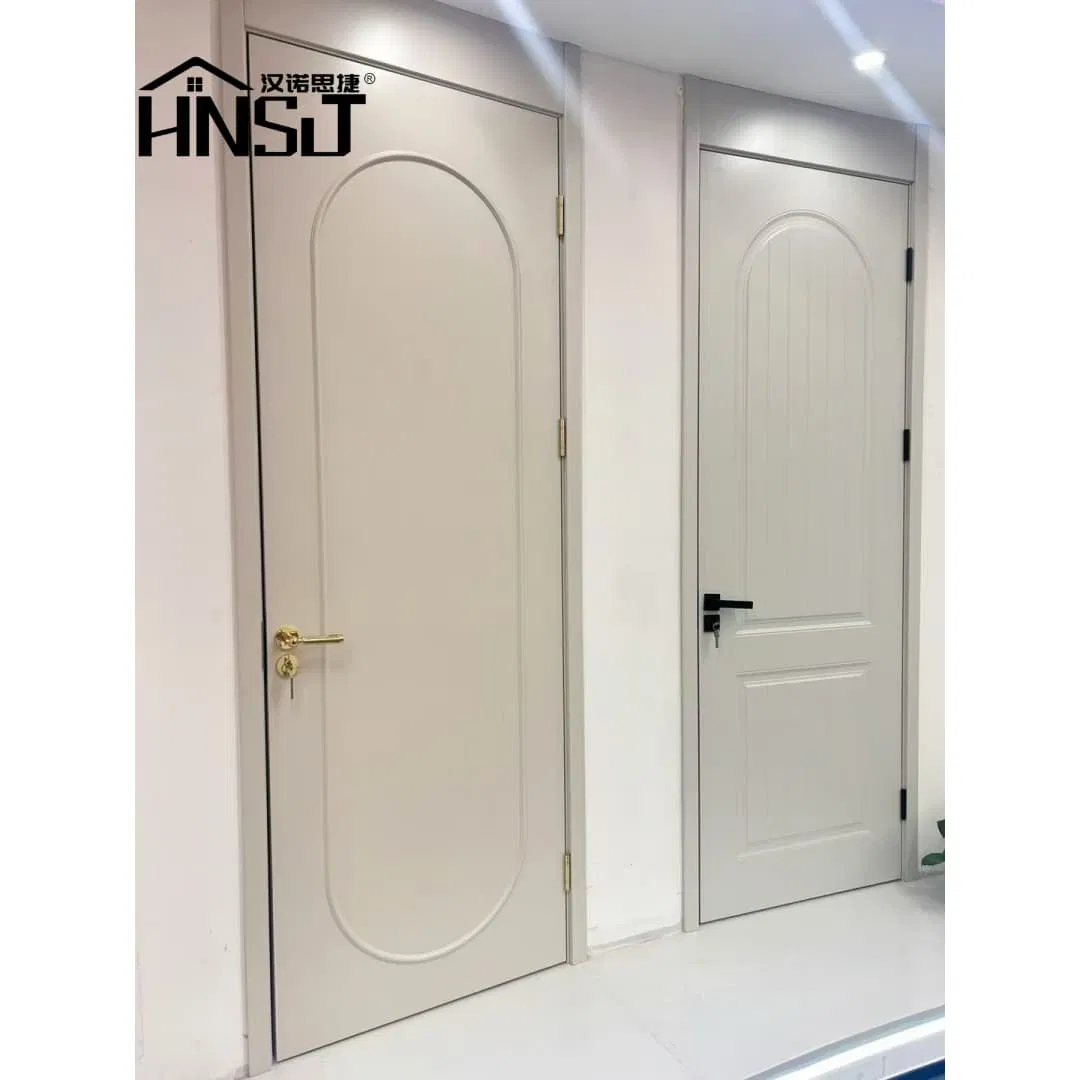 Wholesale Solid Wood Door Interior Wooden WPC Room Composite Entrance House Door Exterior Main Door Teak Wood Double Door Design Solid Wood Entrance Door Woo