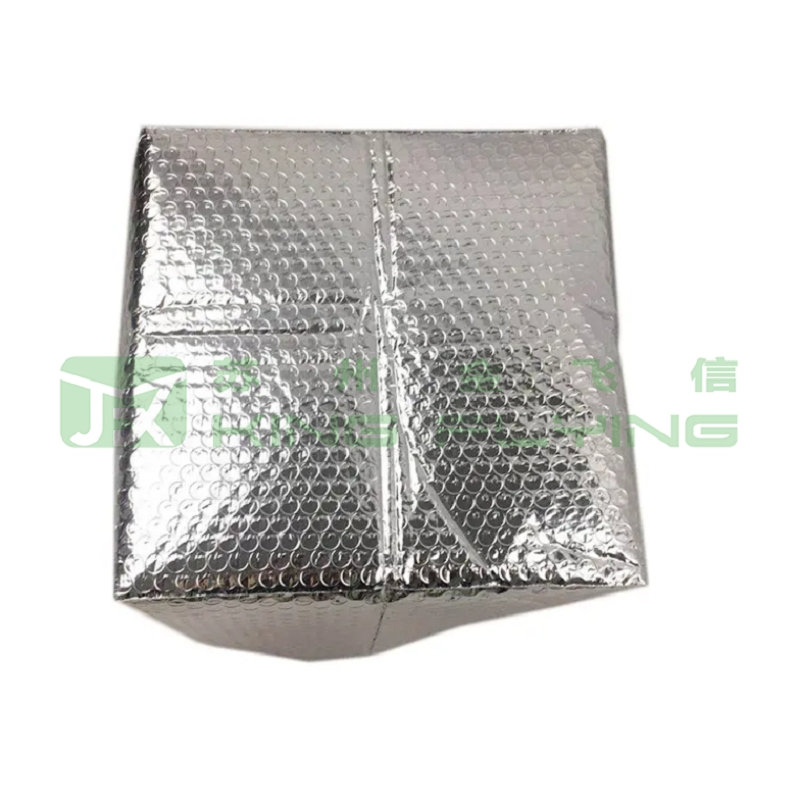 Insulated Bag Aluminum Foil Bubble Cooler Food Packaging Storage Cool Aluminum Tote Pouch Aluminized Thermal Insulation Bubble Bag For Fresh Keep