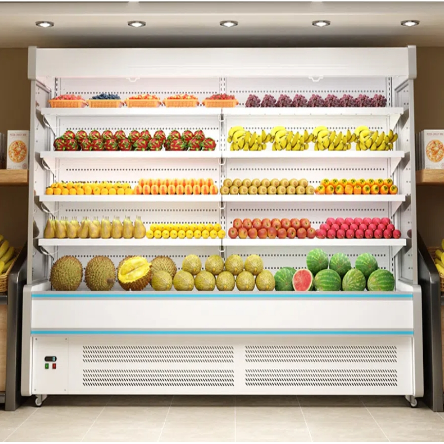 Frost Free Three Layer Air Curtain Cabinet Reduces Maintenance