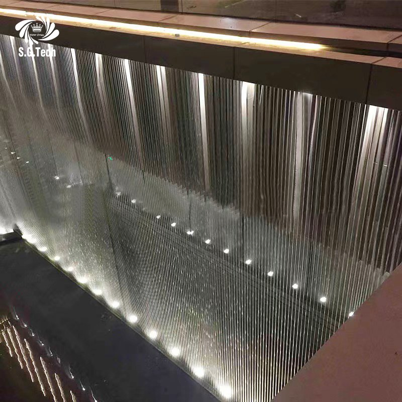 Water Crown Stylish Modular Design for Interior Spaces Rain Water Curtain