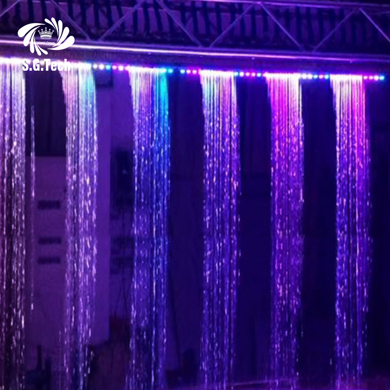 Factory Direct Sales Custom High-Quality LED Graphic Digital Water Curtain Design