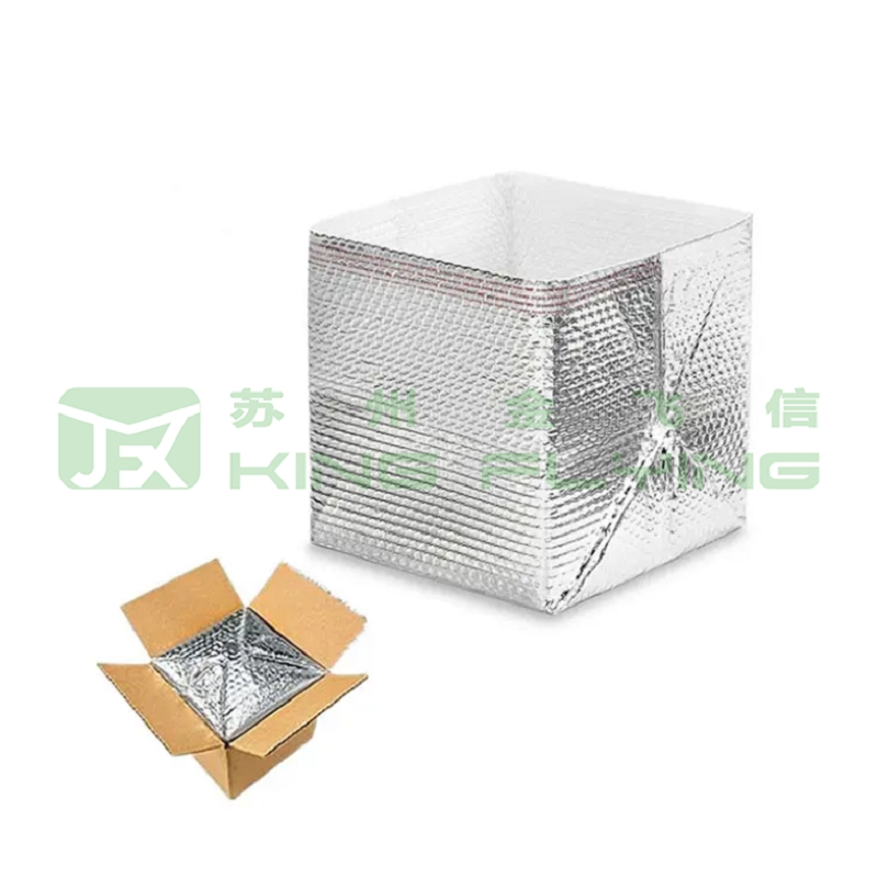 Insulated Bag Aluminum Foil Bubble Cooler Food Packaging Storage Cool Aluminum Tote Pouch Aluminized Thermal Insulation Bubble Bag For Fresh Keep