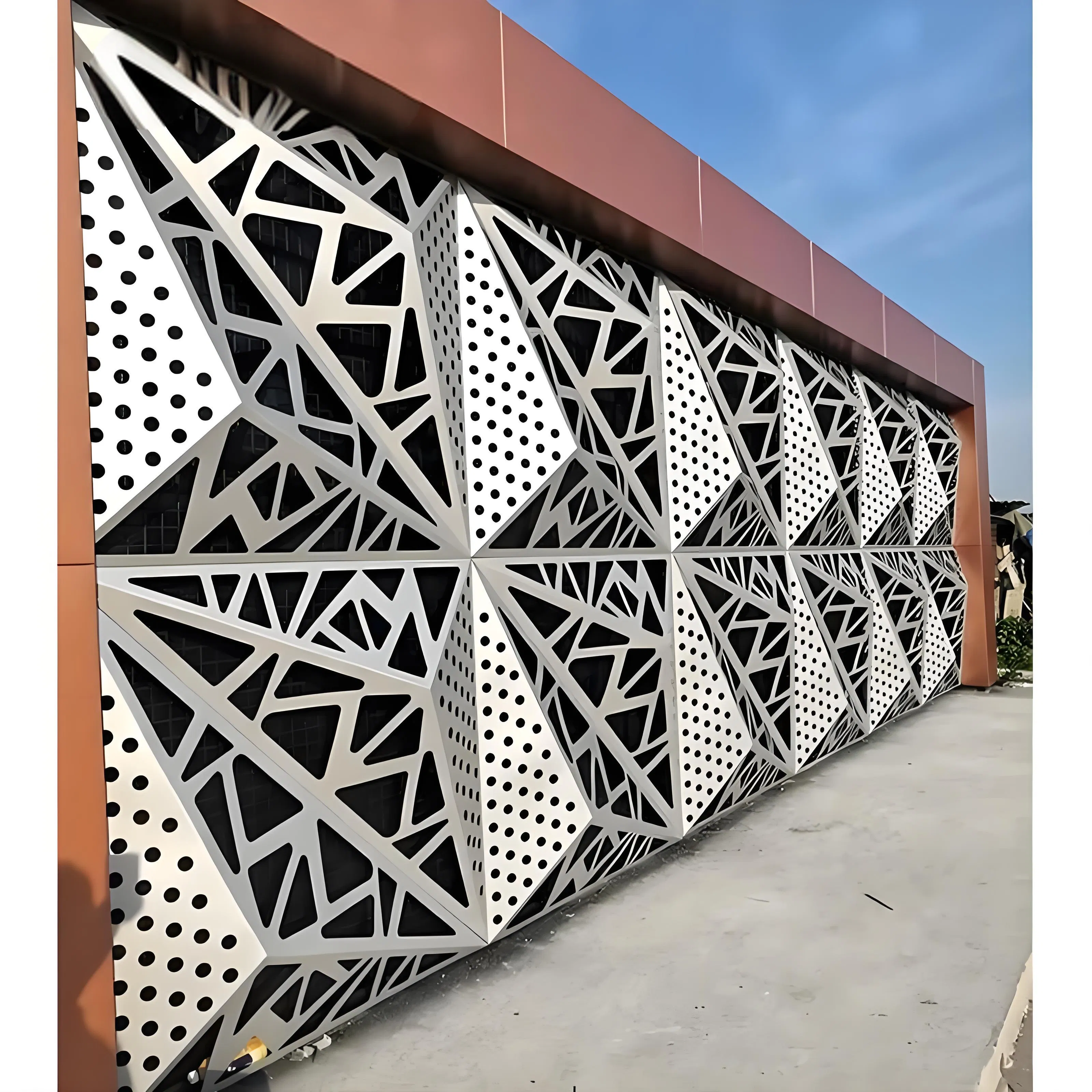 3D Aluminum Building Materials for Modern Office Building Cladding Solutions