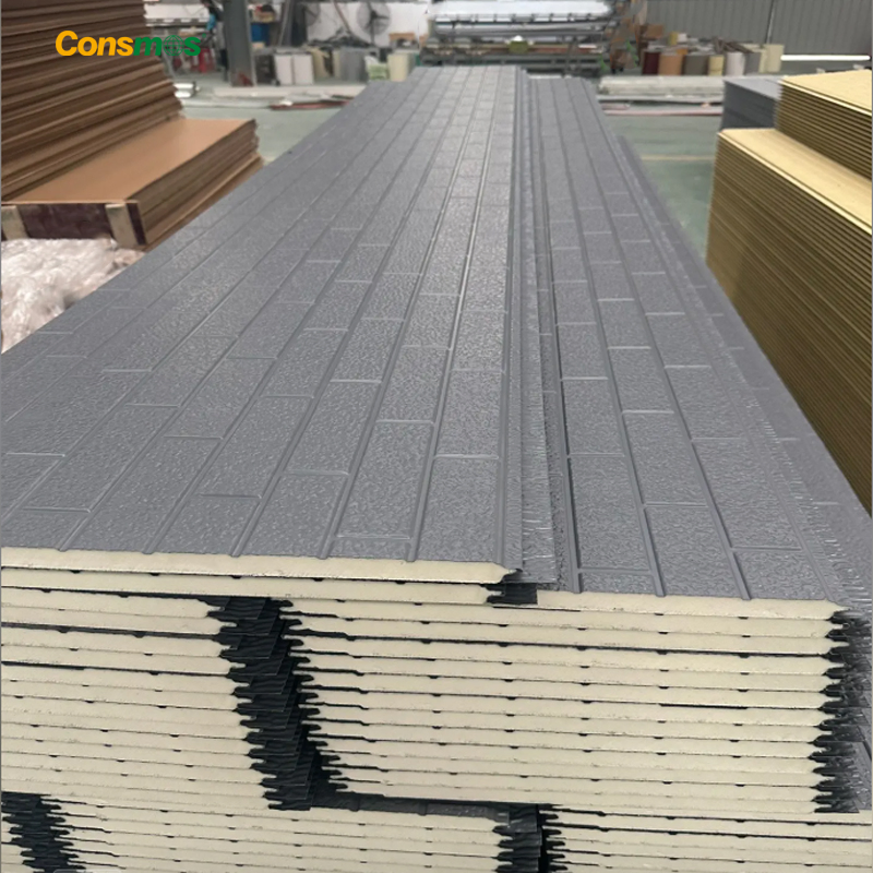 Prefab Construction Material Sound-Proof Composite Insulation Board EPS/PU Wall/Roof Sandwich Panels for Building