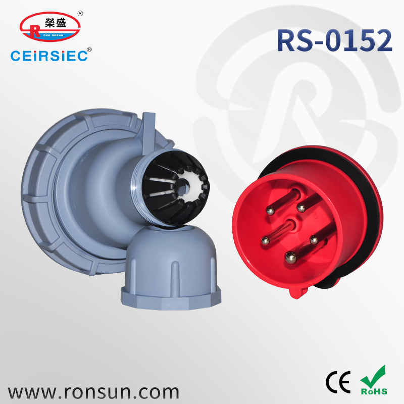 16A 5-Pin Waterproof Moving Plug with CE Certification