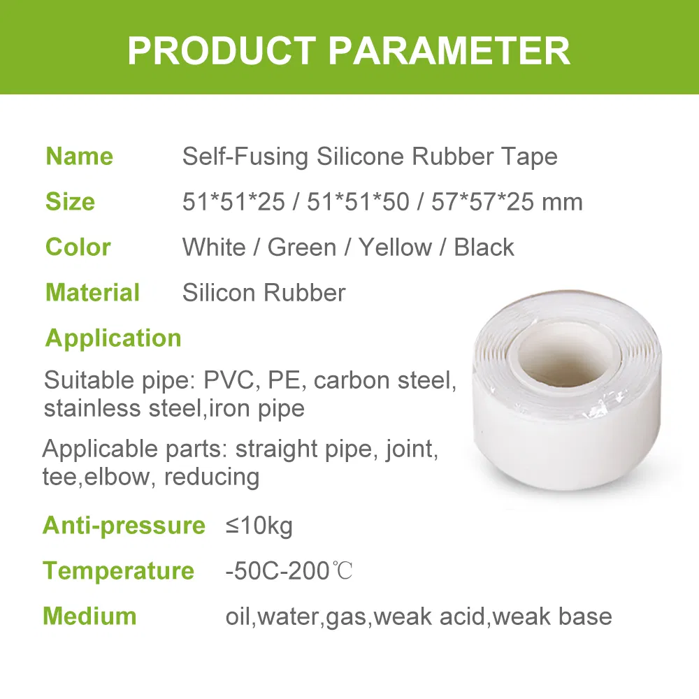 Customization Color Waterproof Tape UV-Resistant Insulating Silicone Self-Fusing Tapes for Electrical