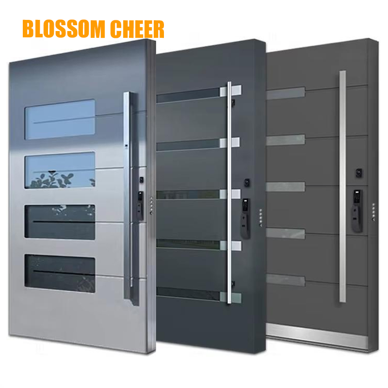 Luxury Safety Security Steel Iron Metal Main Entrance Front House Gate Door