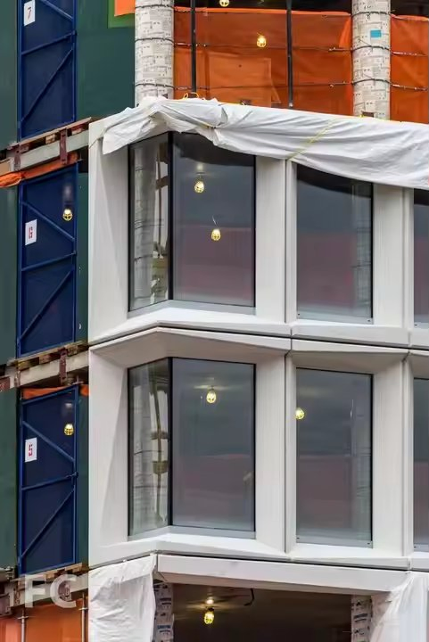 Premium Blue Reflective 8mm Safety Glass for Elevators