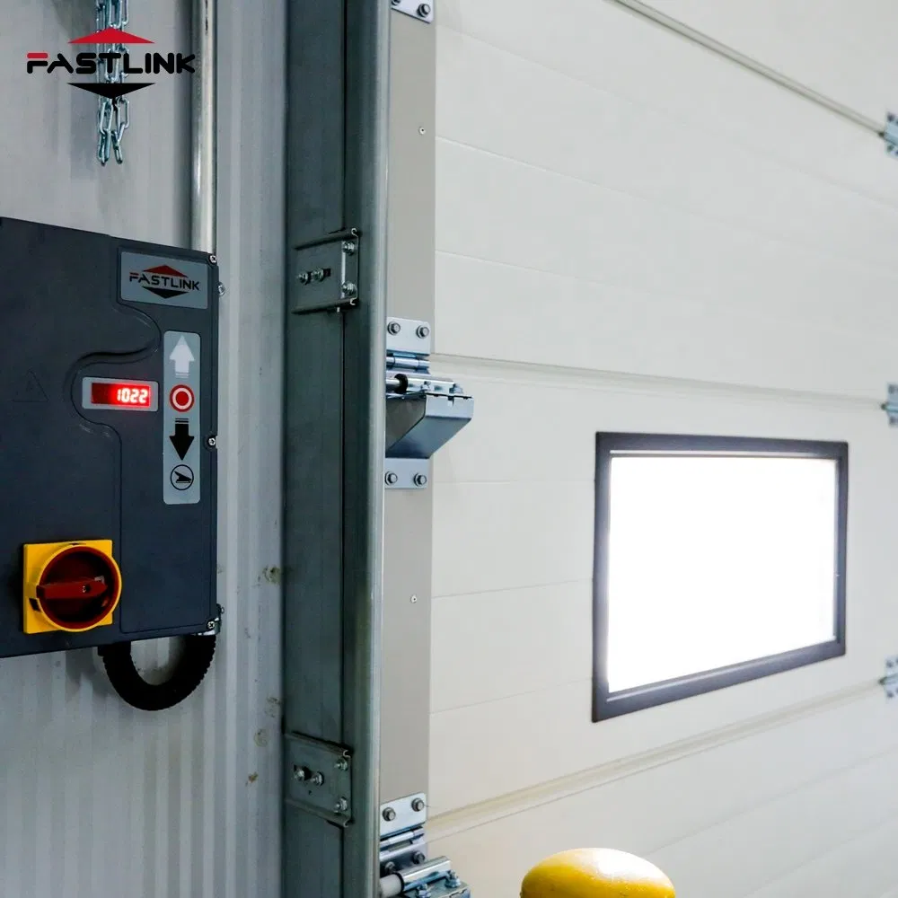 Fastlink Premium Energy Saving Industrial PU High Efficiency Automatic Sliding Alloy Insulation Sectional Doors