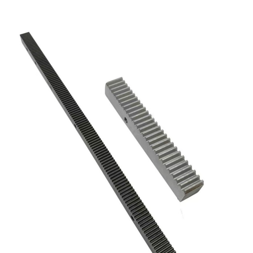 Straight or Tooth Gear Rack with Mounting Holes1m/1.25m/1.5m/2m Length Customization for CNC