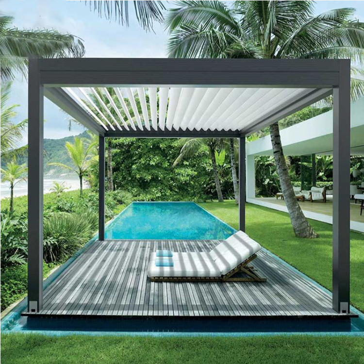 Electric Outdoor Motorized Waterproof Aluminium Pergola Manufacturers