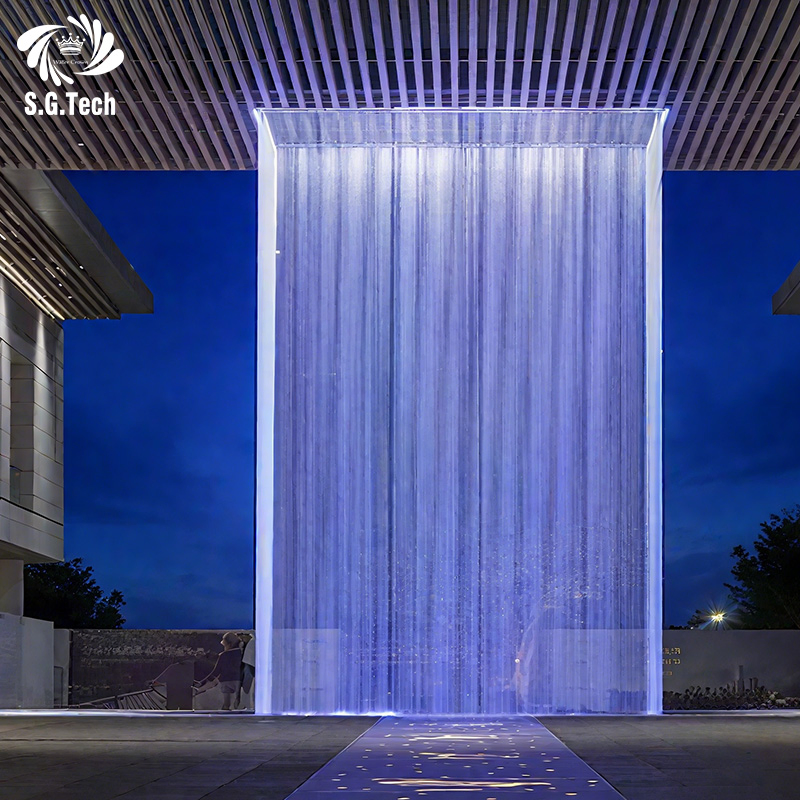 Water Crown Premium Custom Design for Park Landscape Rain Water Curtain